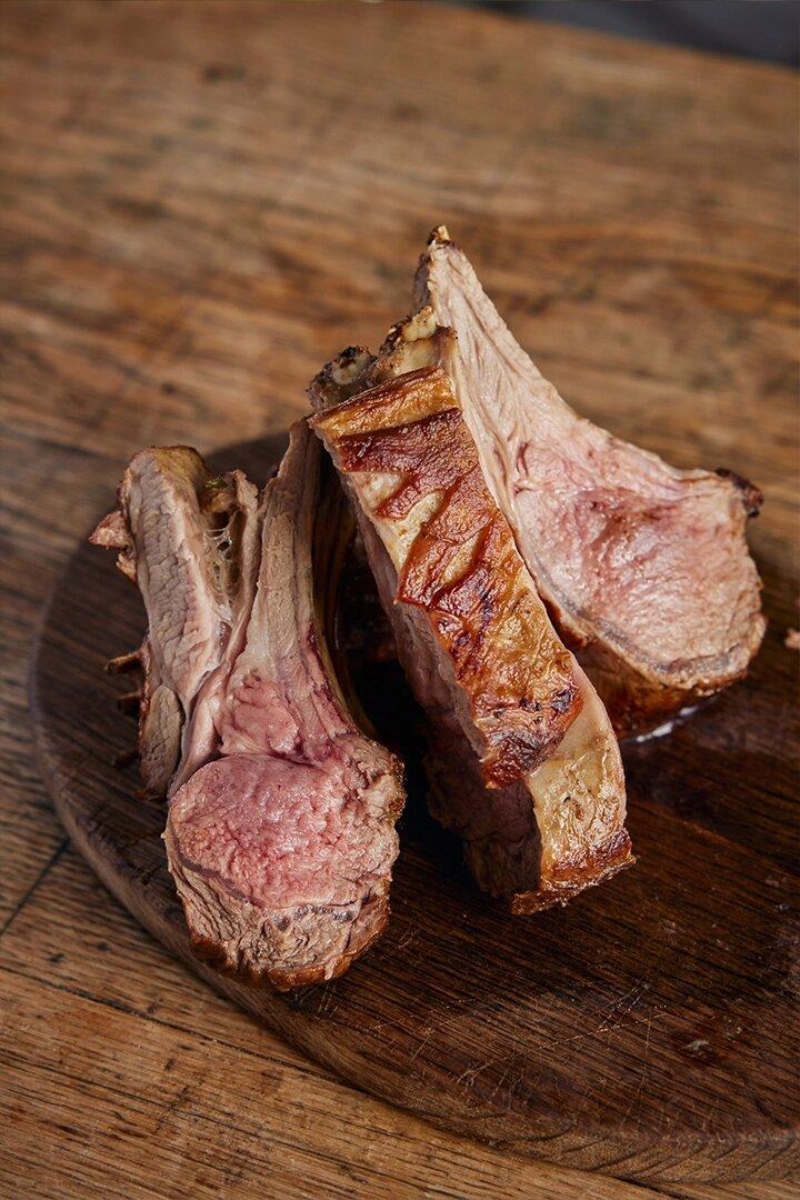Rack of Lamb with a Mustard and Herb Crumb