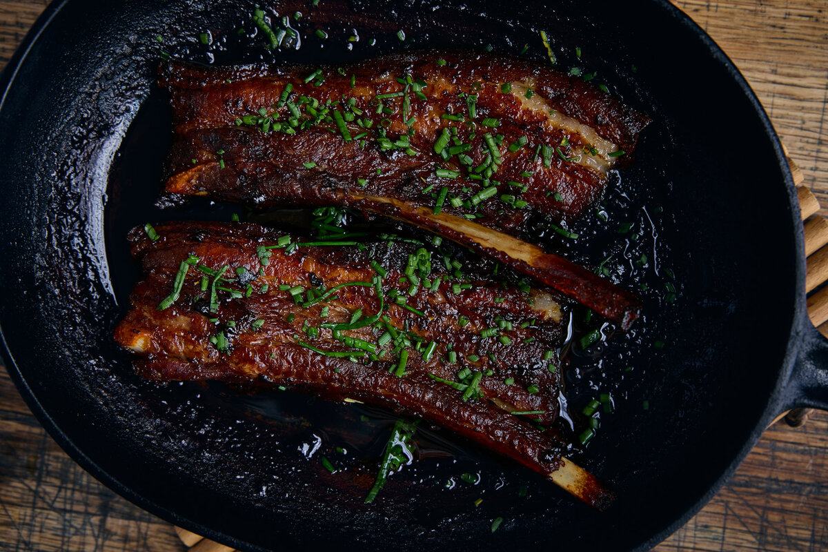 Sticky Glazed Pork Belly Slices