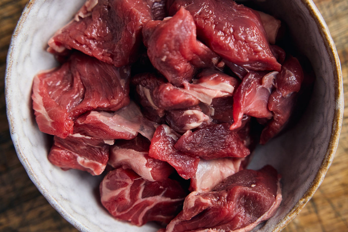 Diced Wild Venison Shoulder