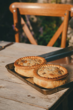 Grass-Fed Beef Steak, Mushroom and Ale Pie