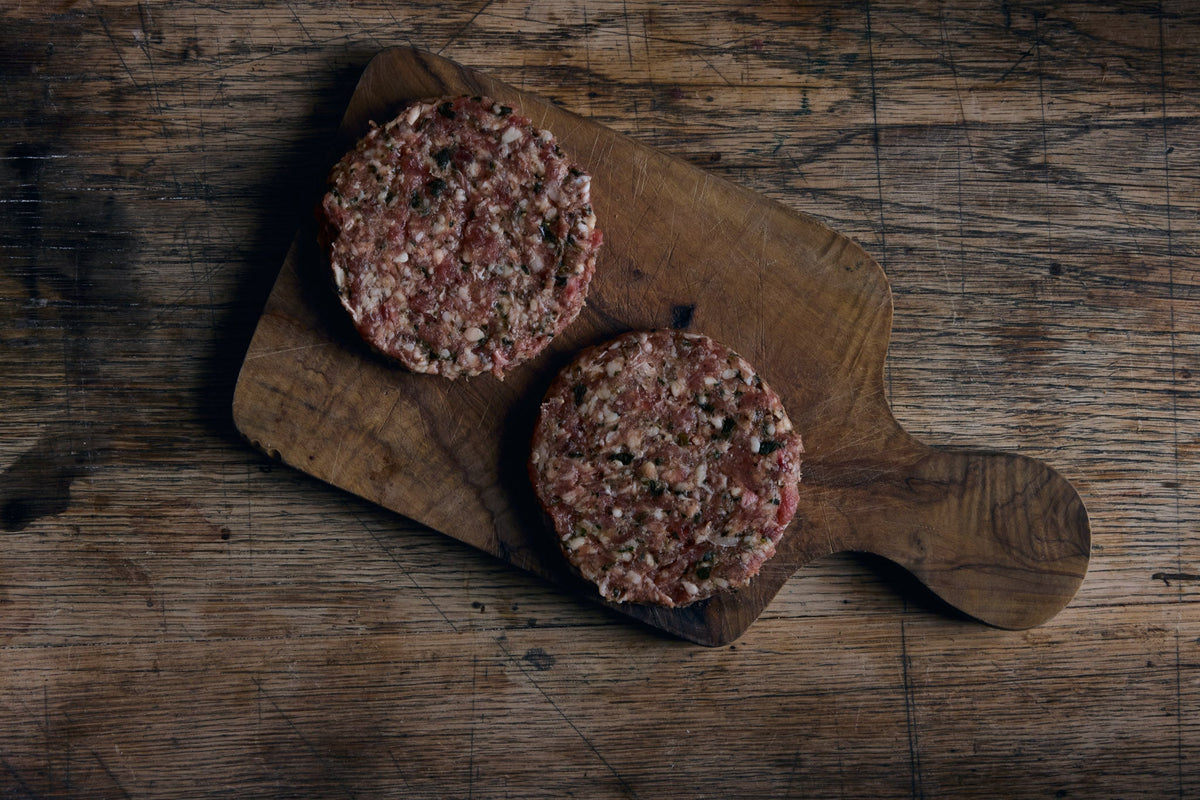 Grass Fed Lamb and Mint Burger