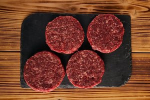 Handmade Grass Fed Beef Burgers