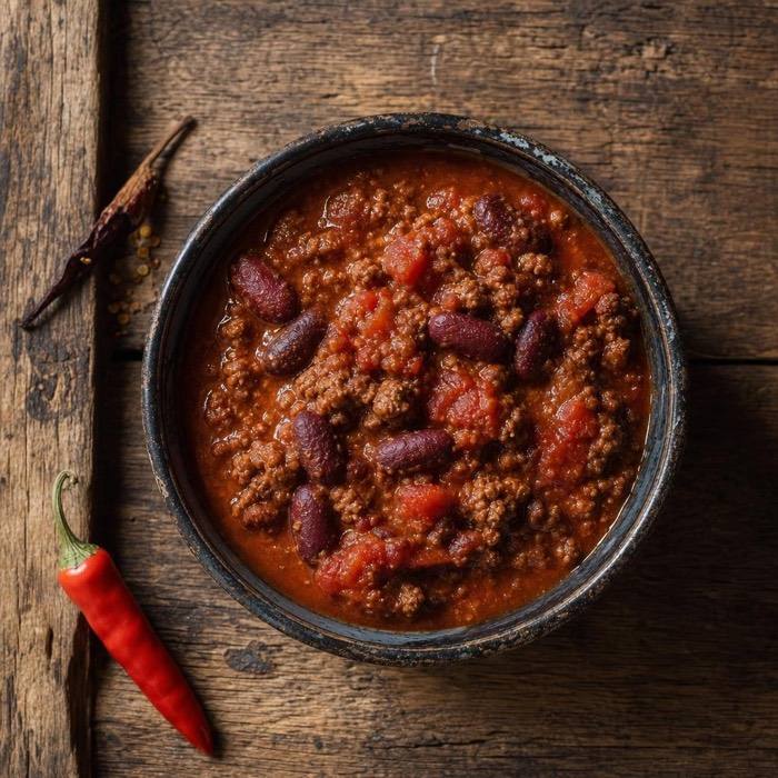 Rustic chilli con carne